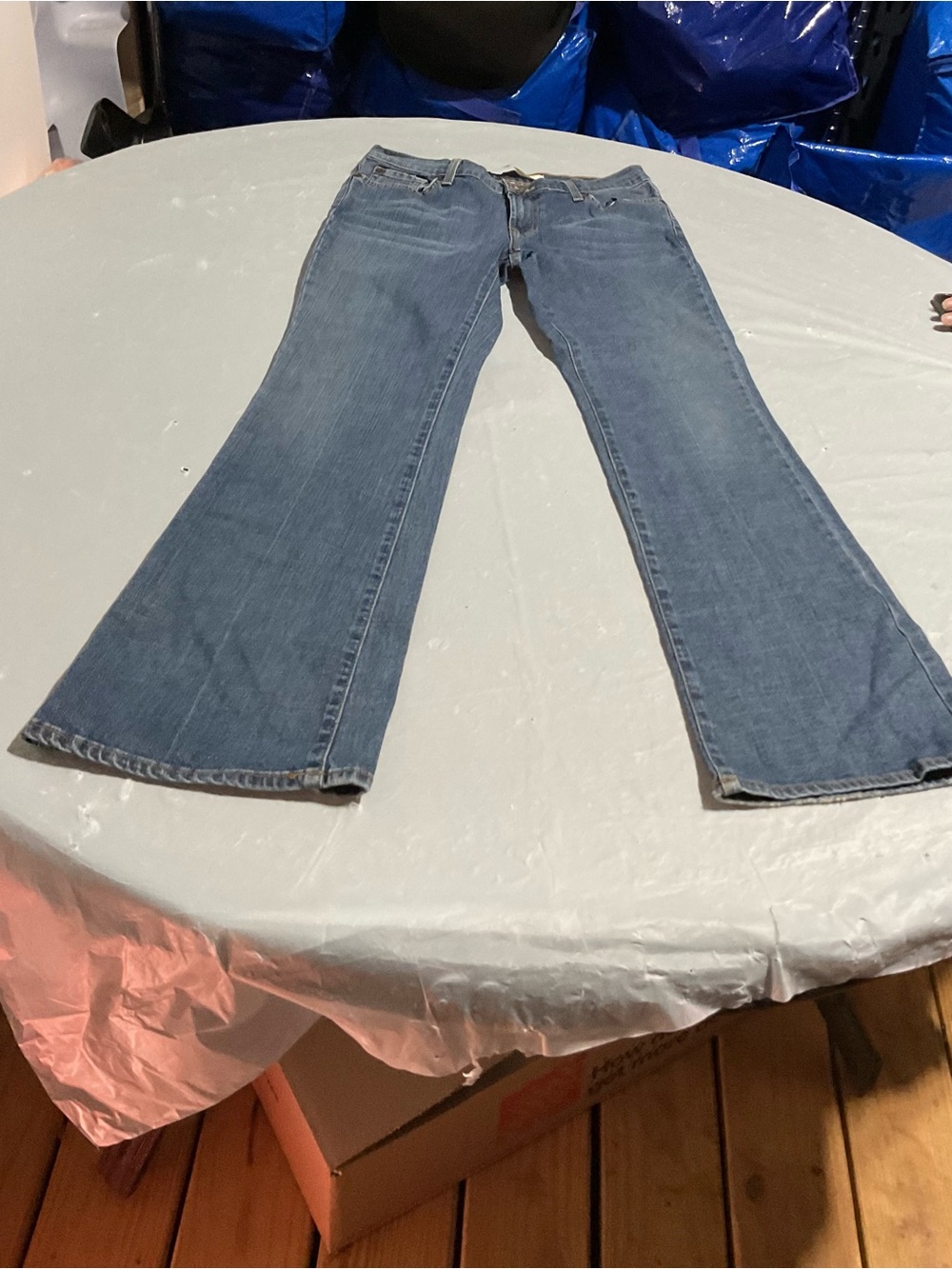 Mossimo Supply Co. Light Blue Flare Jeans